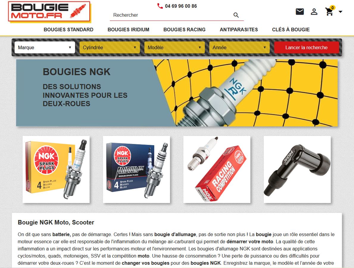 homepage bougie-moto.fr